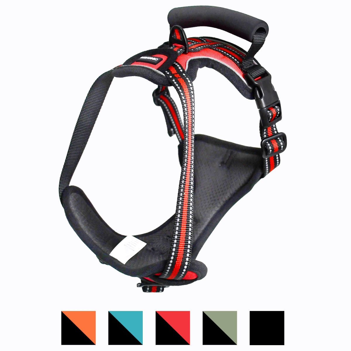 Picture of GOOPAWS GDH-1320RD GOOPAWS Padded Reflective Dog Harness, Easy Control Lightweight Dog Harness, Adjustable Outdoor Pet Harness for Small Medium Large Dogs