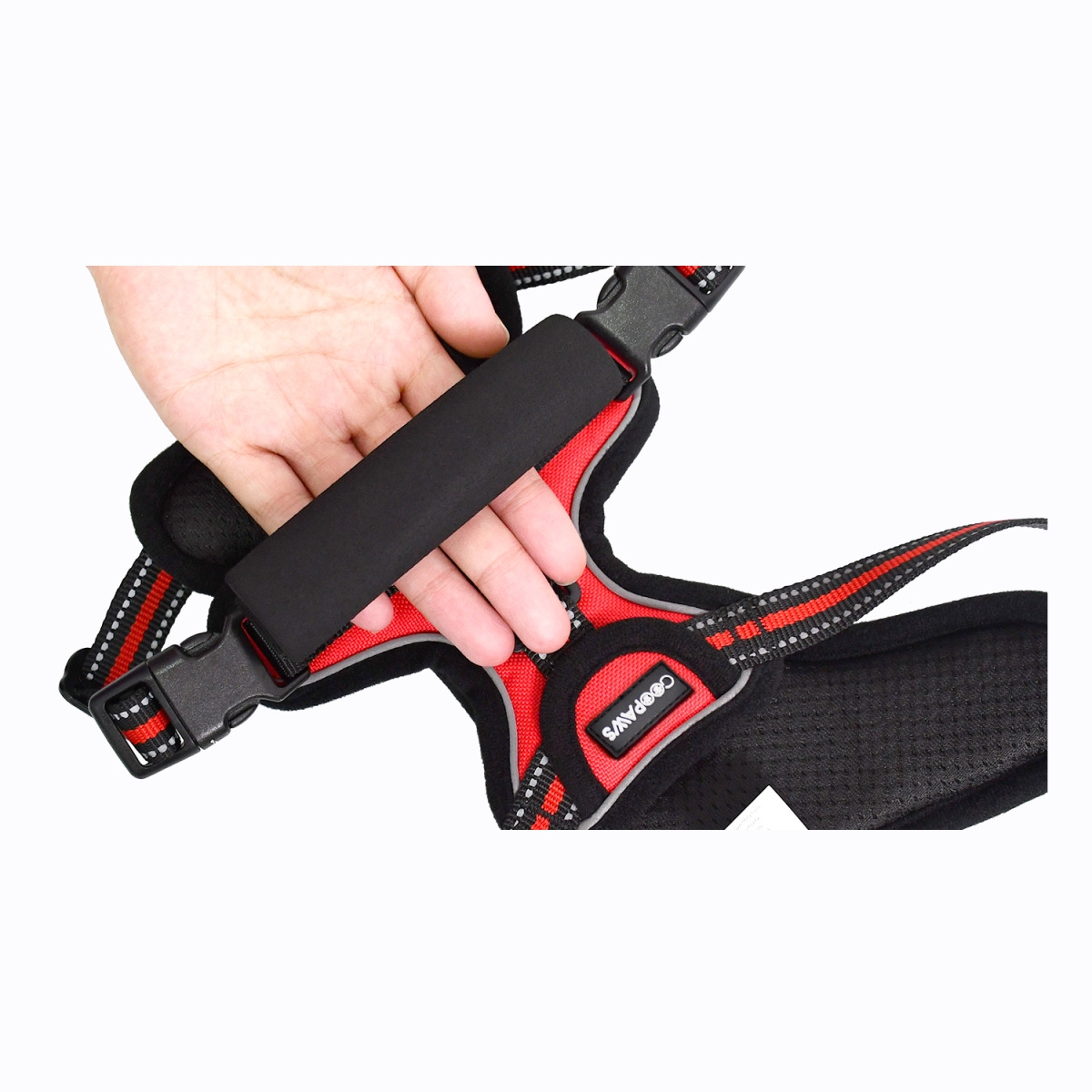 Picture of GOOPAWS GDH-1320RD GOOPAWS Padded Reflective Dog Harness, Easy Control Lightweight Dog Harness, Adjustable Outdoor Pet Harness for Small Medium Large Dogs