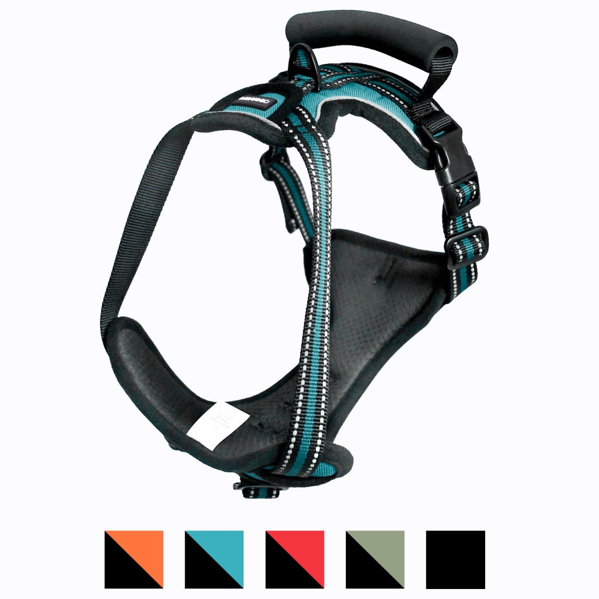 Picture of GOOPAWS GDH-1320BU GOOPAWS Padded Reflective Dog Harness, Easy Control Lightweight Dog Harness, Adjustable Outdoor Pet Harness for Small Medium Large Dogs