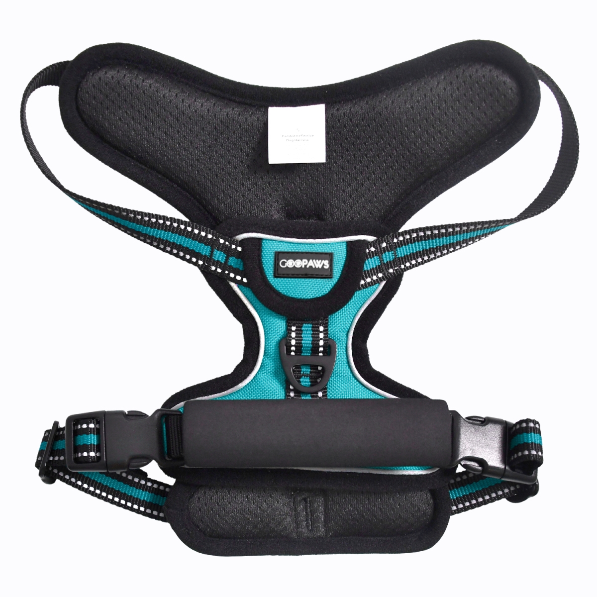 Picture of GOOPAWS GDH-1320BU GOOPAWS Padded Reflective Dog Harness, Easy Control Lightweight Dog Harness, Adjustable Outdoor Pet Harness for Small Medium Large Dogs