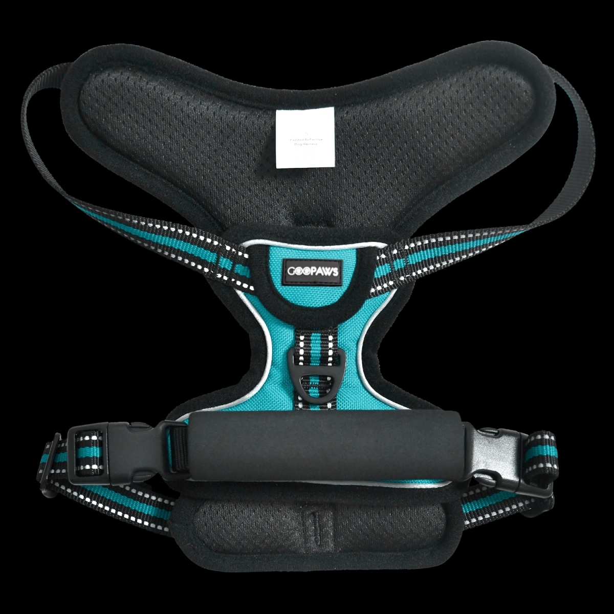 Picture of GOOPAWS GDH-1320BU GOOPAWS Padded Reflective Dog Harness, Easy Control Lightweight Dog Harness, Adjustable Outdoor Pet Harness for Small Medium Large Dogs