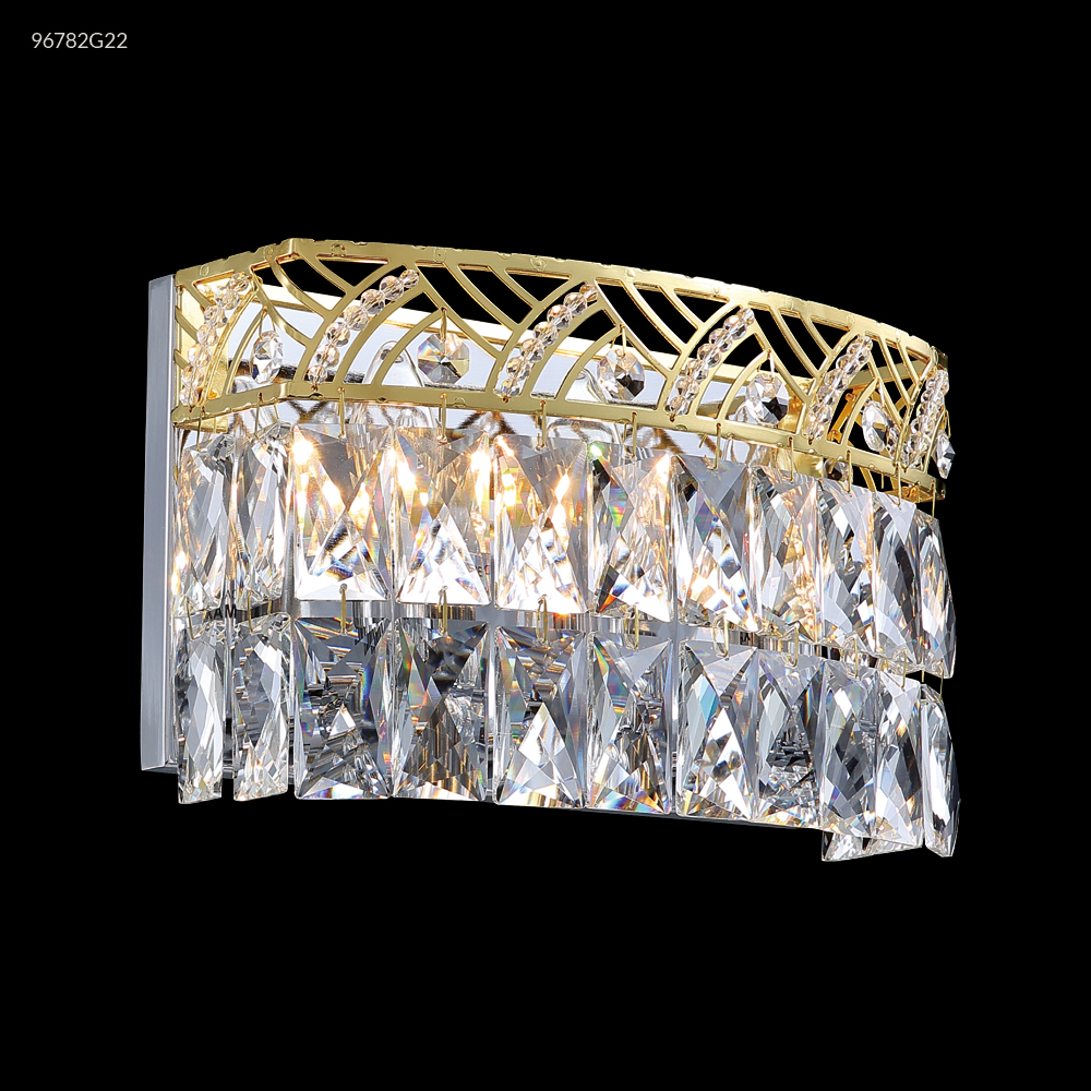 11 in. 3 Light Gold Vanity Wall Light