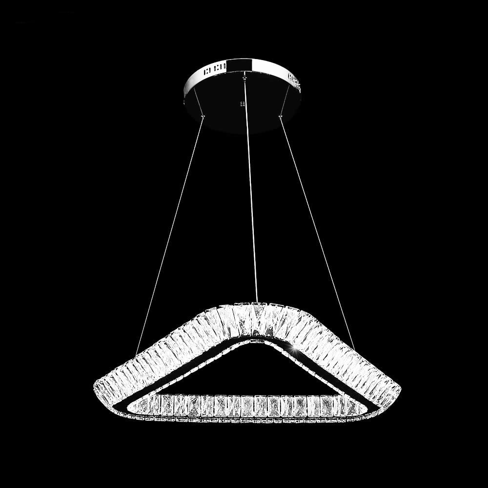96594S22 24 in. Galaxy Collection Acrylic Chandelier - Silver
