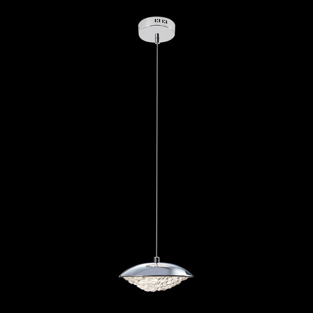 96641S22 3 in. Galaxy Collection Crystal Chandelier - Silver
