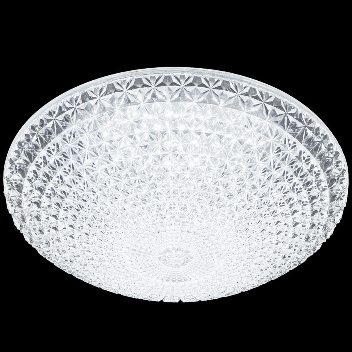 41126W22LED 16 in. Acrylic LED Ceiling Mount Chandelier in White