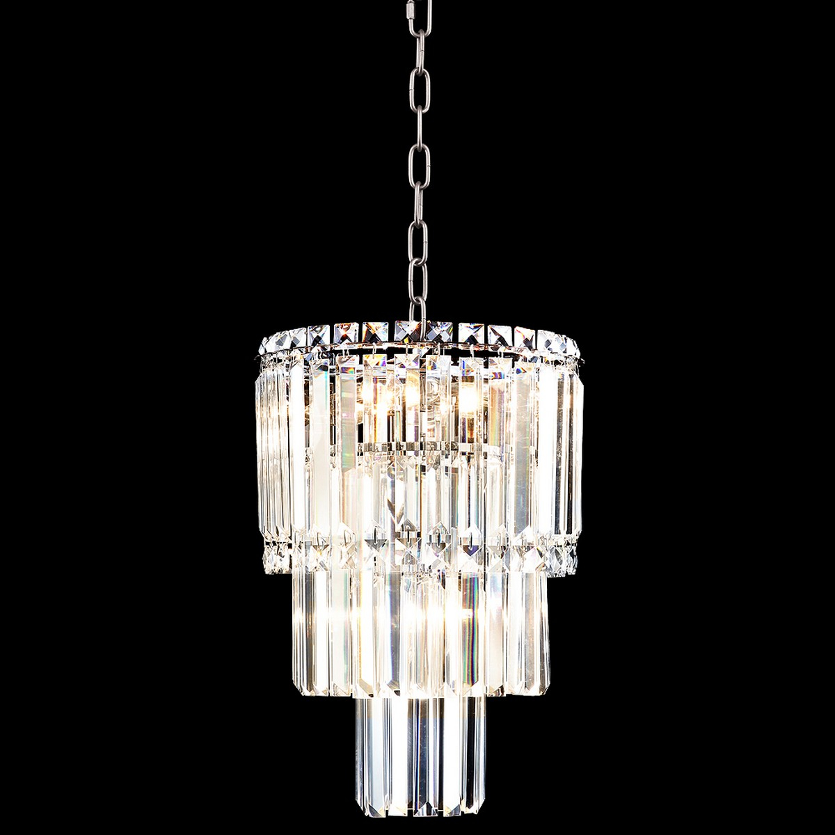 97004S22 12 in. Europa Contemporary Ceiling Mount Pendant, Silver