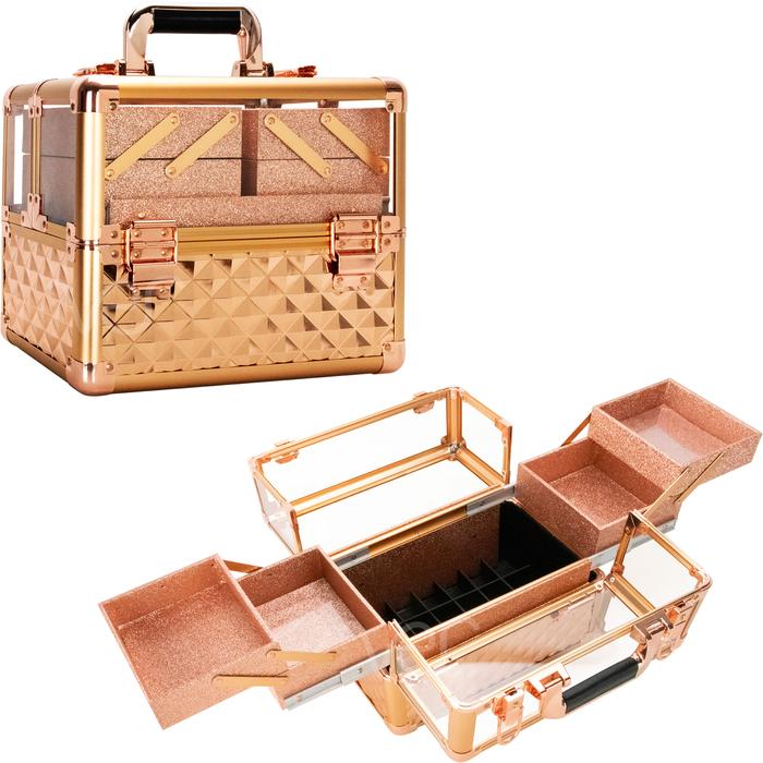 VP017-85 3.8 mm Diamond Acrylic Case, Rose Gold