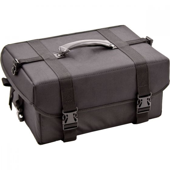 VP010-92 Soft-Sided Professional Makeup Case with Extendable Trays, Black