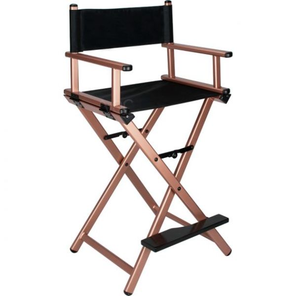 Picture of JC Beauty JMH001-105 Director Alum Chair, Rose Gold
