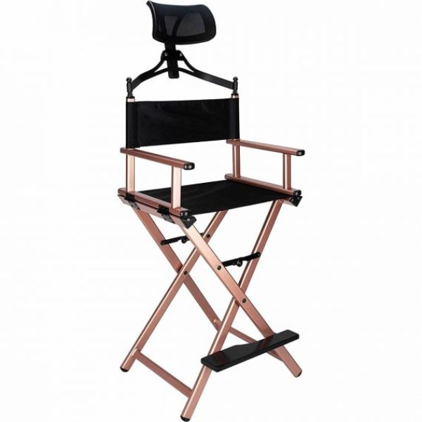 Picture of JC Beauty JMH002-105 Director Chair & Headrest&#44; Rose Gold