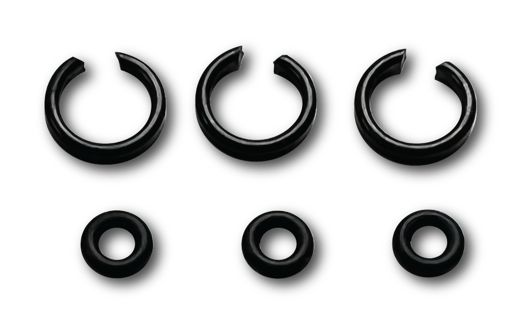 0.25 in. Retainer Clips & O-Rings Kit - 3 Piece
