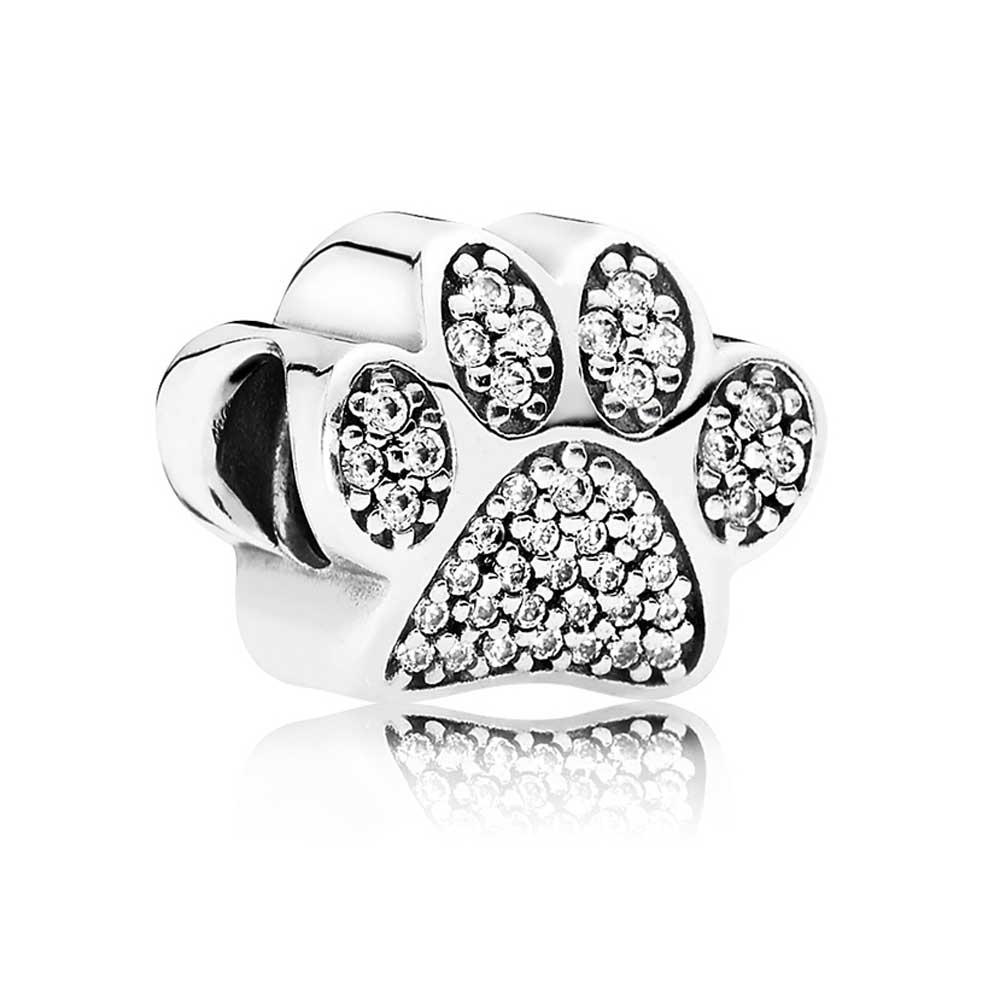 Pave Paw Charm -  Pave Paw Charm
