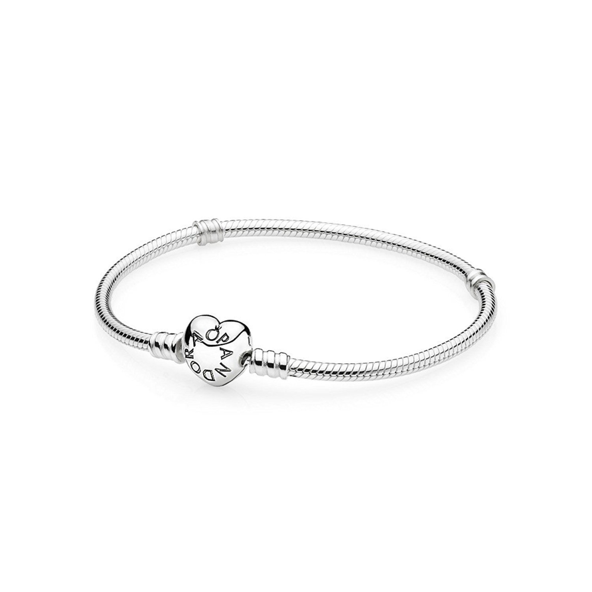 Picture of Pandora Moments Silver Bracelet with Heart Clasp 18CM - 590719-18