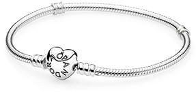 Picture of Pandora Moments Silver Bracelet with Heart Clasp 21CM - 590719-21