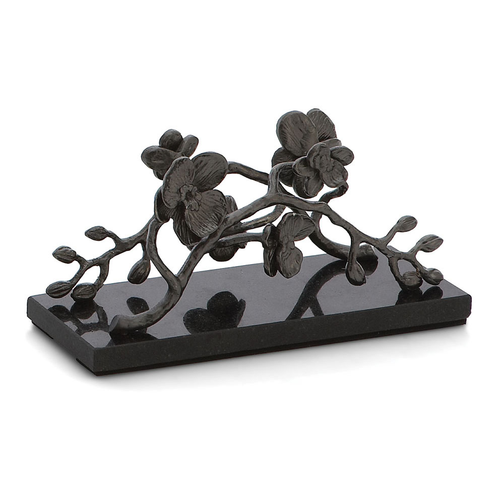 Black Orchid Vertival Napkin Holder -