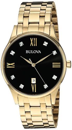 Picture of Bulova Gold-Tone Stainless Steel Mens Watch 97D108
