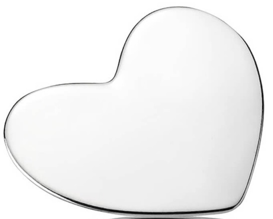792120 Heart Locket Plate, Medium