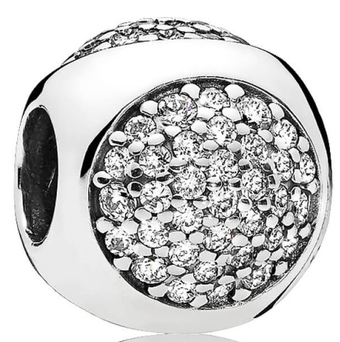 Dazzling Droplet Clear CZ Charm