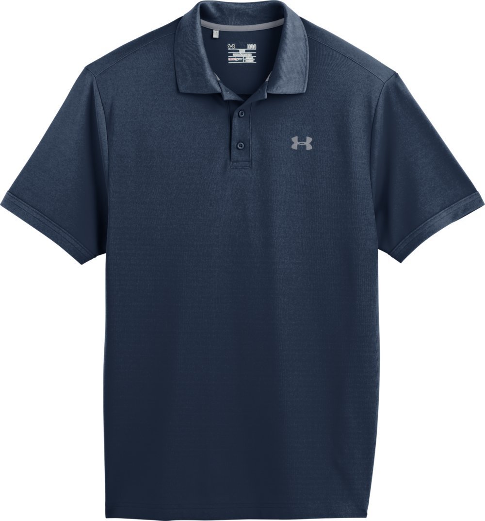 Under Armour 1242755-408-BLU-L Mens Academy Performance Polo Shirt - Blue, Large -  Inner Armour