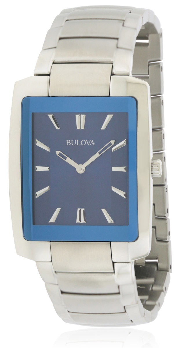 Picture of Bulova 96A169 Stainless Steel Mens Watch with Blue Dial