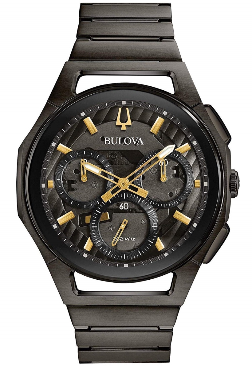 Picture of Bulova 98A206 Curv Black Stainless Steel Chronograph Mens Watch