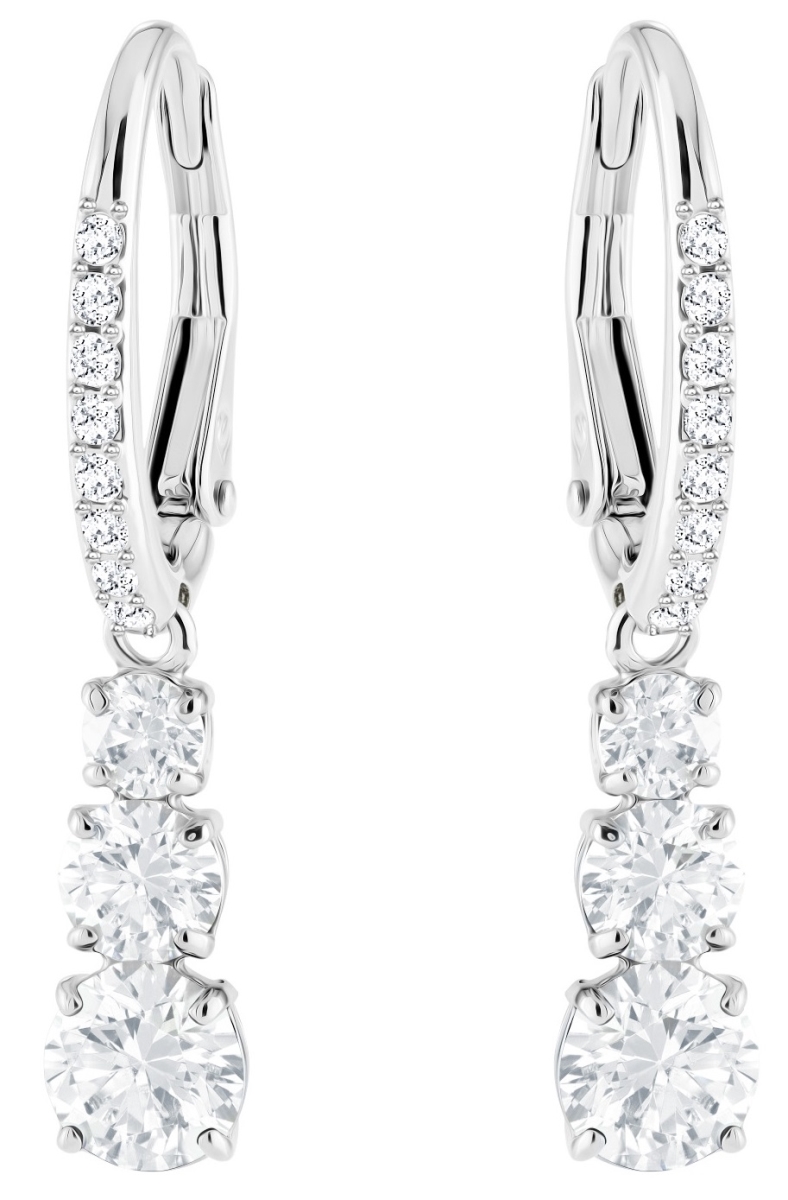 Picture of Swarovski 5416155 Attract Trilogy Drop Earrings