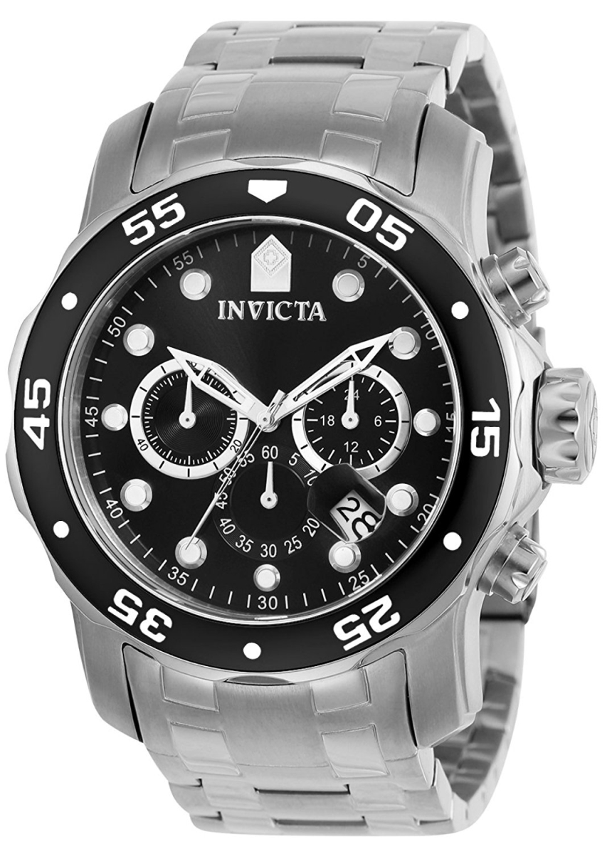 Stainless Steel Chronograph Mens Watch