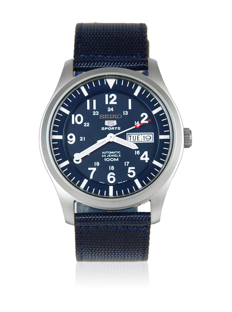 Picture of Seiko SNZG11K1 5 Automatic Canvas Watch for Mens, Cream
