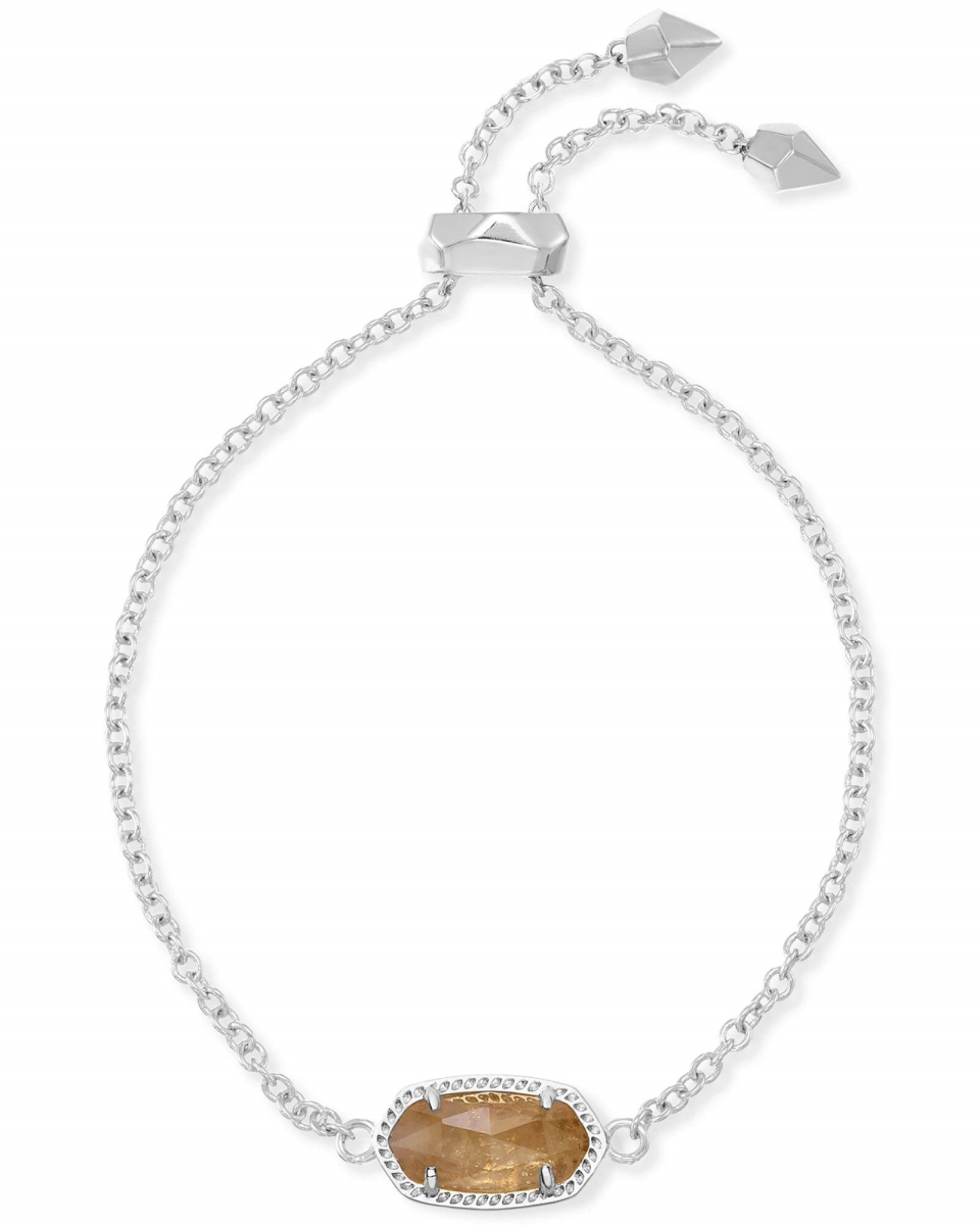 4217717614 Elaina Silver Adjustable Chain Bracelet  Citrine November