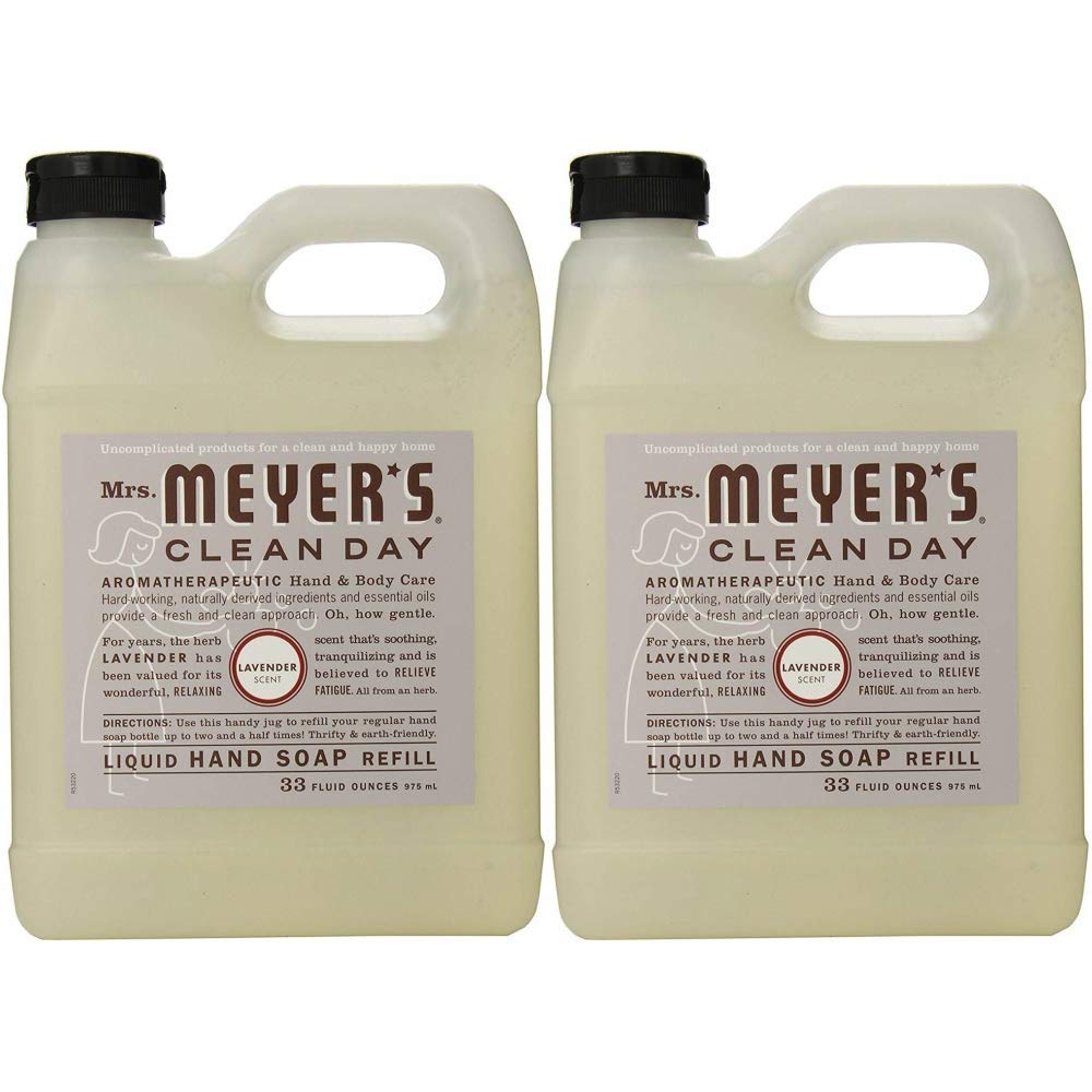 Picture of Mrs Meyers MM-LAV-REFILL-2PK 33 oz Clean Day Hand Soap Refill&#44; Lavender - Pack of 2