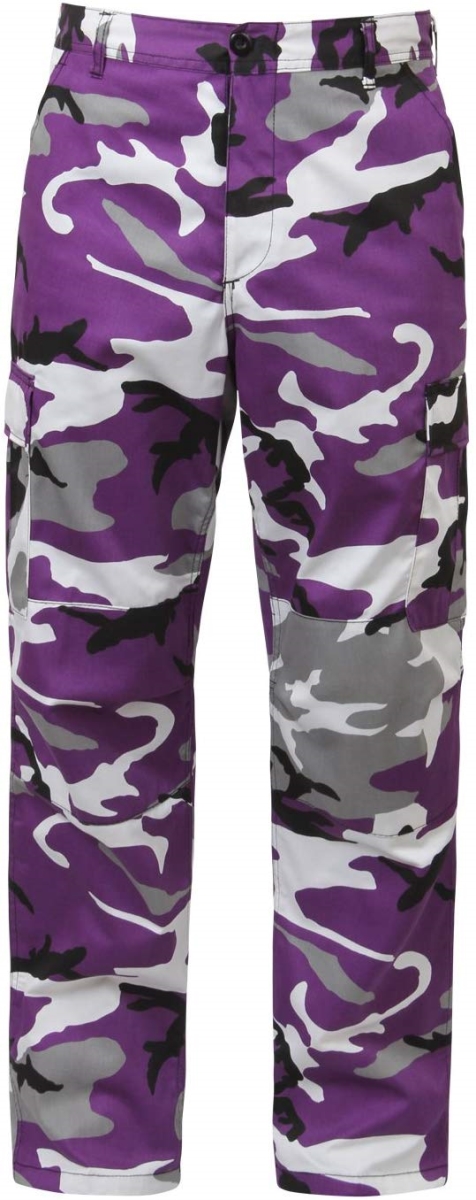 BDU Tactical Pants, Ultra Violet Camo - Small