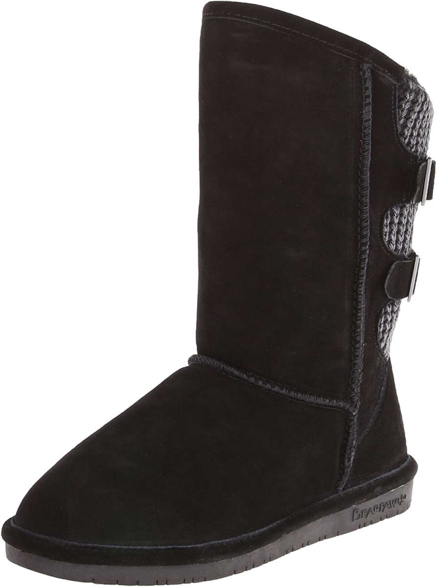 Picture of Bearpaw 1669W-B-9 Womens Boshie Winter Boot, Black - Size 9