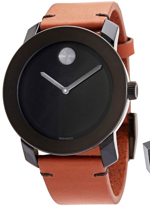 3600600  Bold TR90 Leather Mens Watch -  Movado