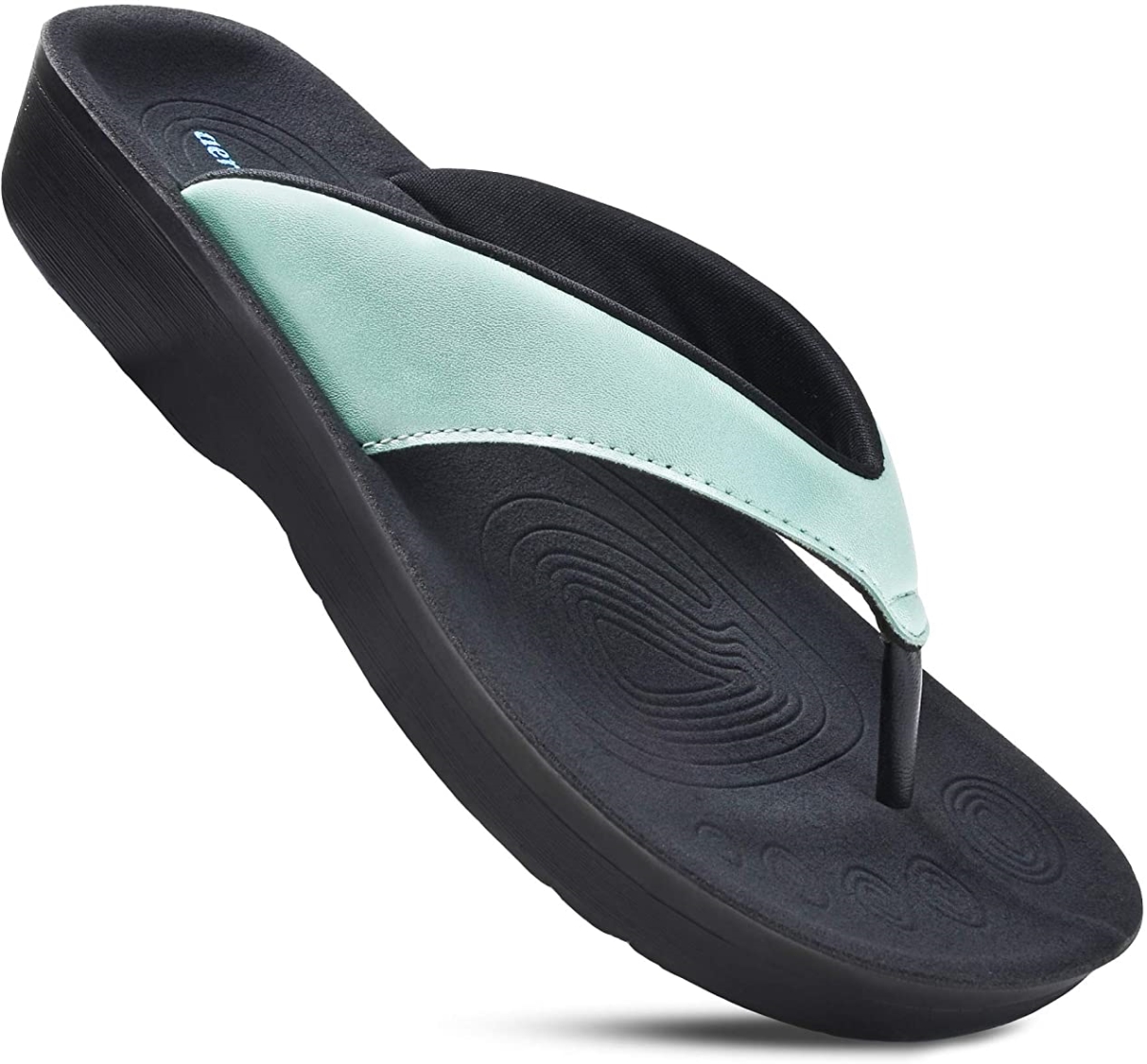 Picture of Aerothotic L0313-BLU-6 Womens Comfortable Orthotic Flip-Flops Sandal&#44; Pearly Blue - Size 6