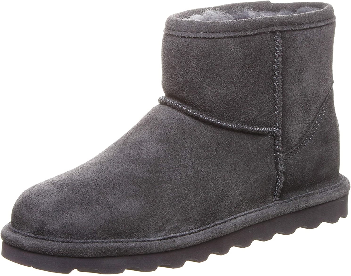 Picture of Bearpaw 2130W-030-7 Women Alyssa Ankle Boots&#44; Charcoal - Size 7