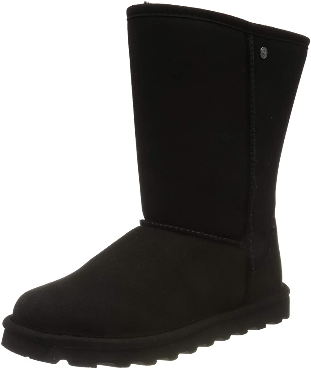Picture of Bearpaw 1962W-011-6 Women Elle Short Boot, Black - Size 6