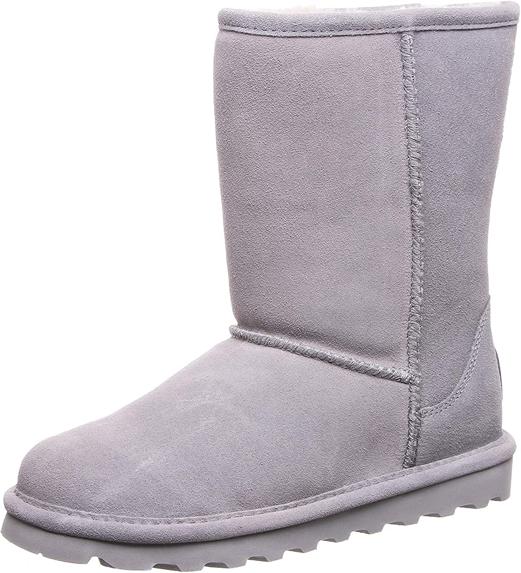 Picture of Bearpaw 1962W-051-10 Womens Elle Short Boots&#44; Gray Fog - Size 10