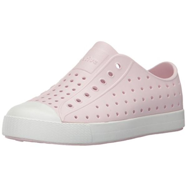 Jefferson Kids' Shoes - Milk Pink & Shell White - Size J2 - Lightweight & Durable