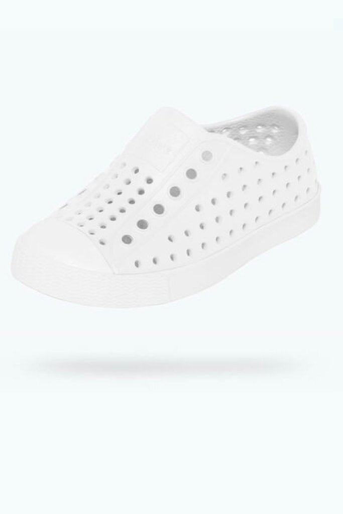 Jefferson Kids Shoes - Shell White - Size C13 - Lightweight & Washable