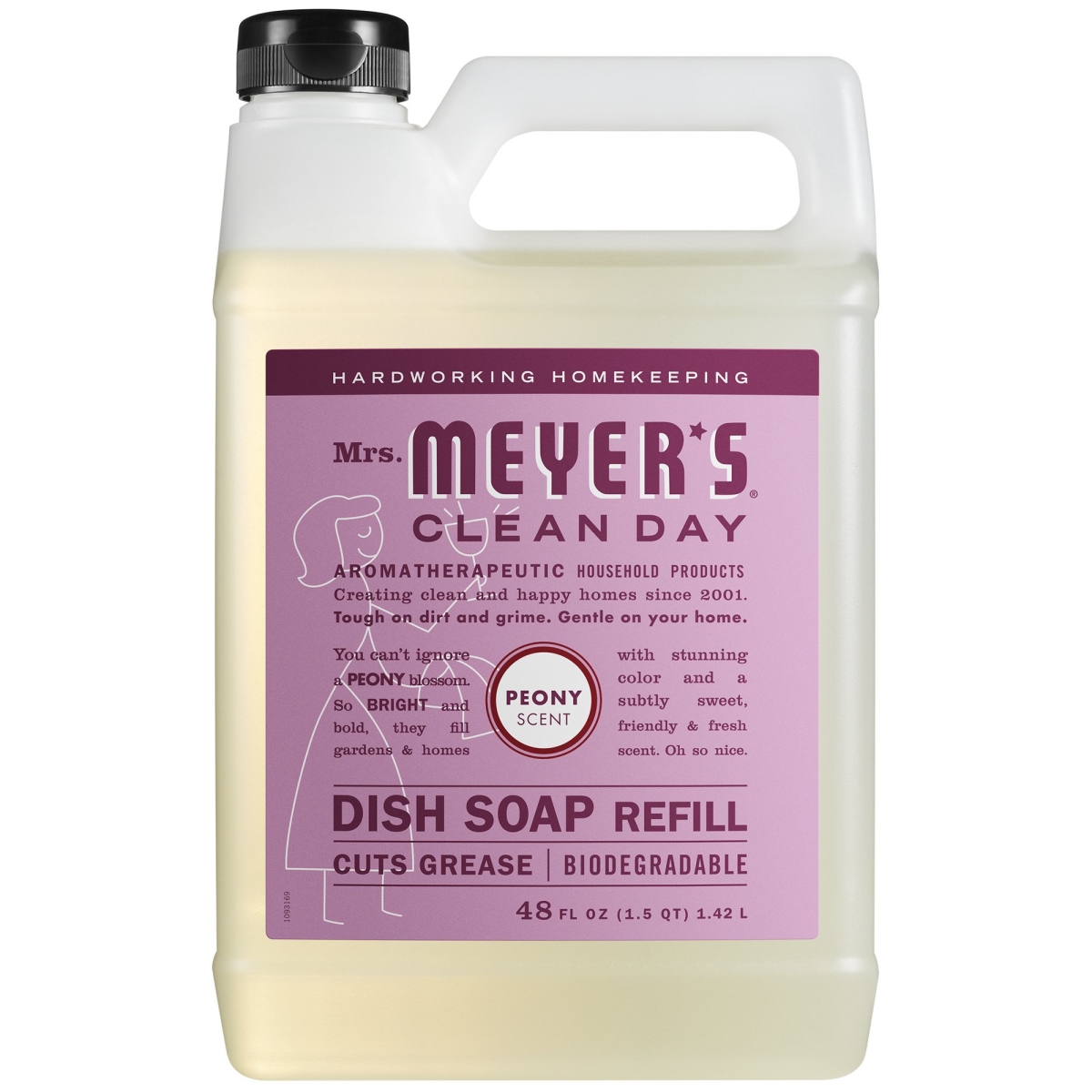 48 oz Clean Day Liquid Dish Soap Refill - Cruelty Free Formula & Peony Scent