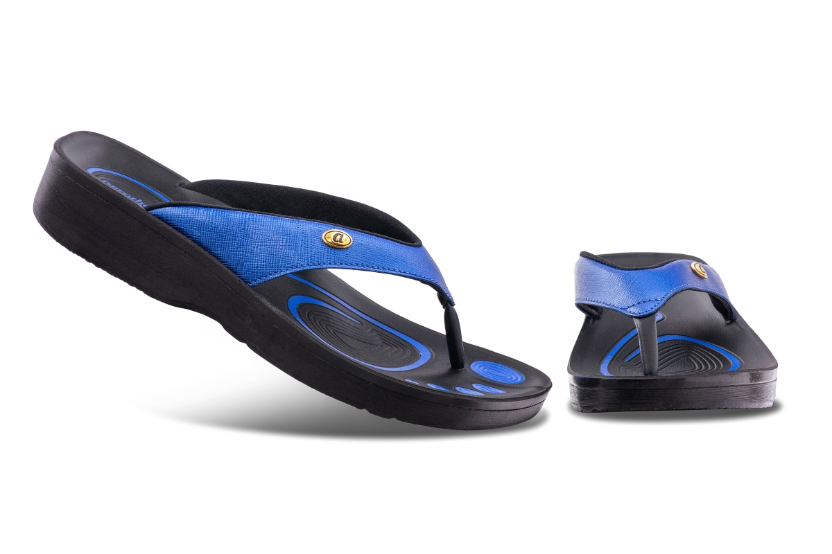 Picture of Aerothotic L0302-BLU-6 Women Comfortable Orthotic Flip-Flops Sandal&#44; Matte Blue - Size 6