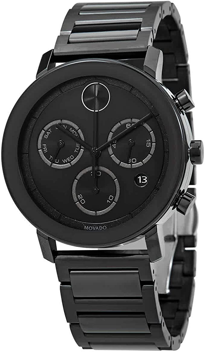 Mens Bold Evolution Chronograph Ion Watch, Black -  Movado, MO1124919