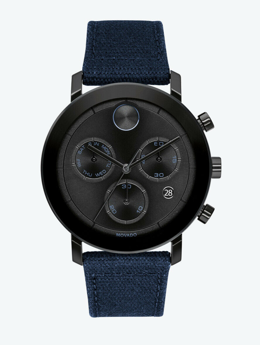3600726 Mens Bold Evolution Chronograph Canvas Watch -  Movado