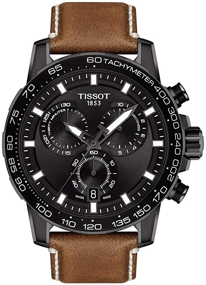 Supersport Chrono Leather Watch for Men, Brown -  Tissot, TI822424