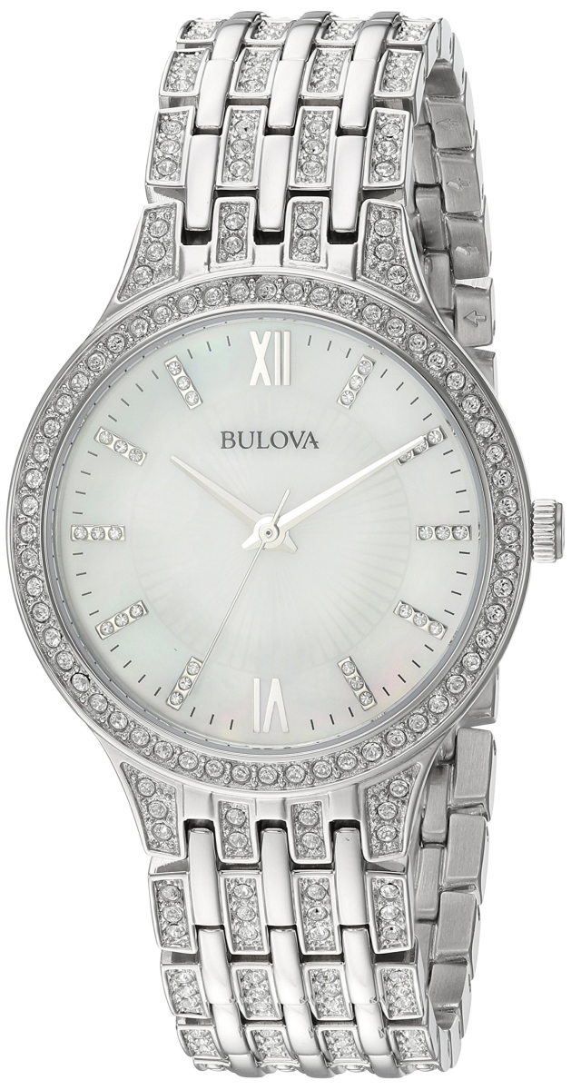 Picture of Bulova 96L242 32 mm Swarovski Crystal Stainless Steel Silver-Tone Ladies Watch