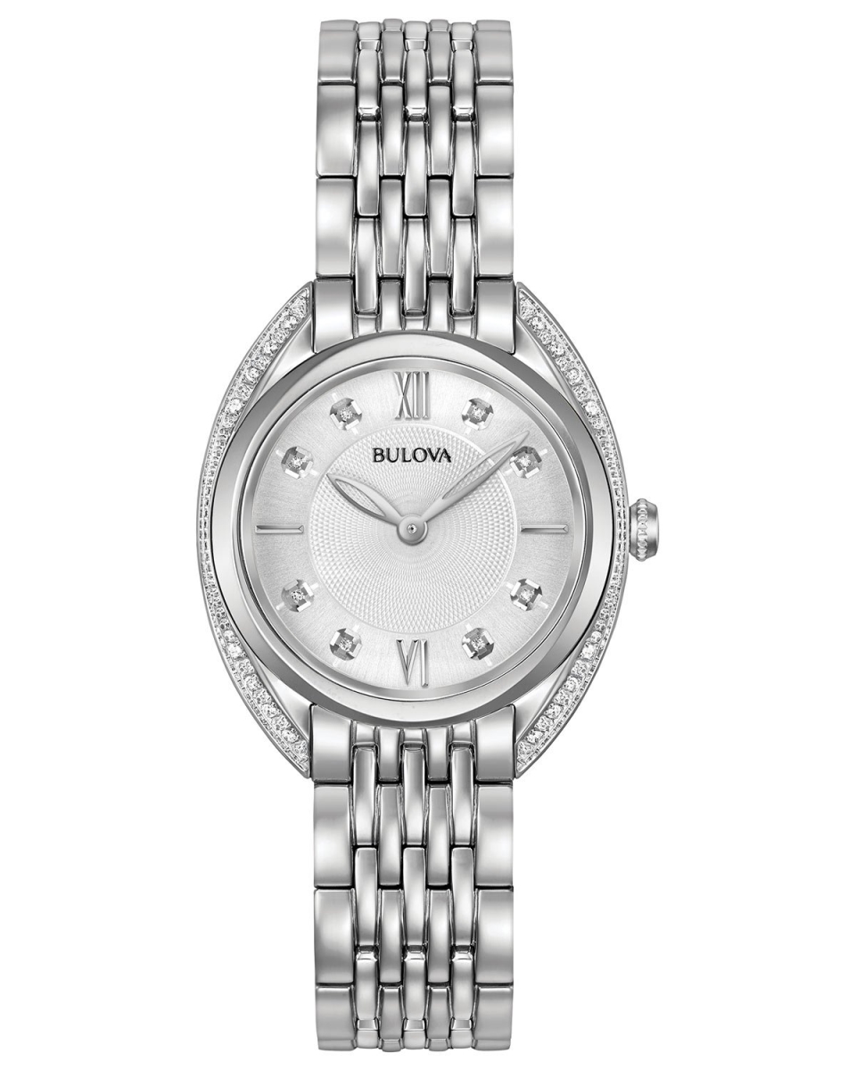 Picture of Bulova 96r212 Classic Diamond Accent Ladies Watch&#44; Stainless Steel