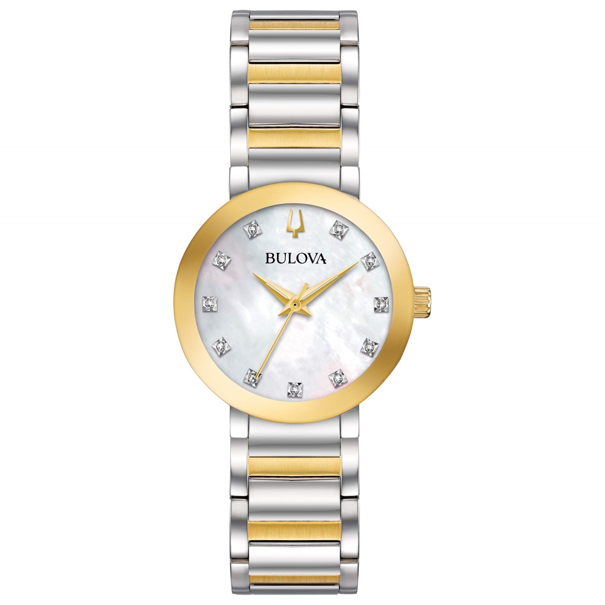 Picture of Bulova 98P180 Futuro Two-Tone Crystal Ladies Watch&#44; Gold