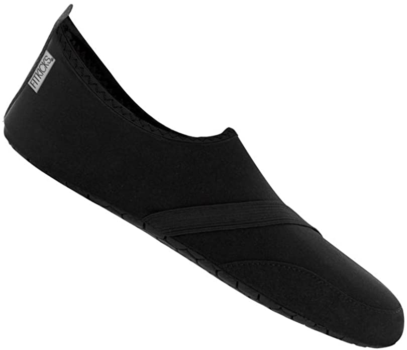 MFITK2-S-BLK Original Mens Edition Foldable Active Lifestyle Minimalist Footwear Barefoot Yoga Water Shoes, Black - Small