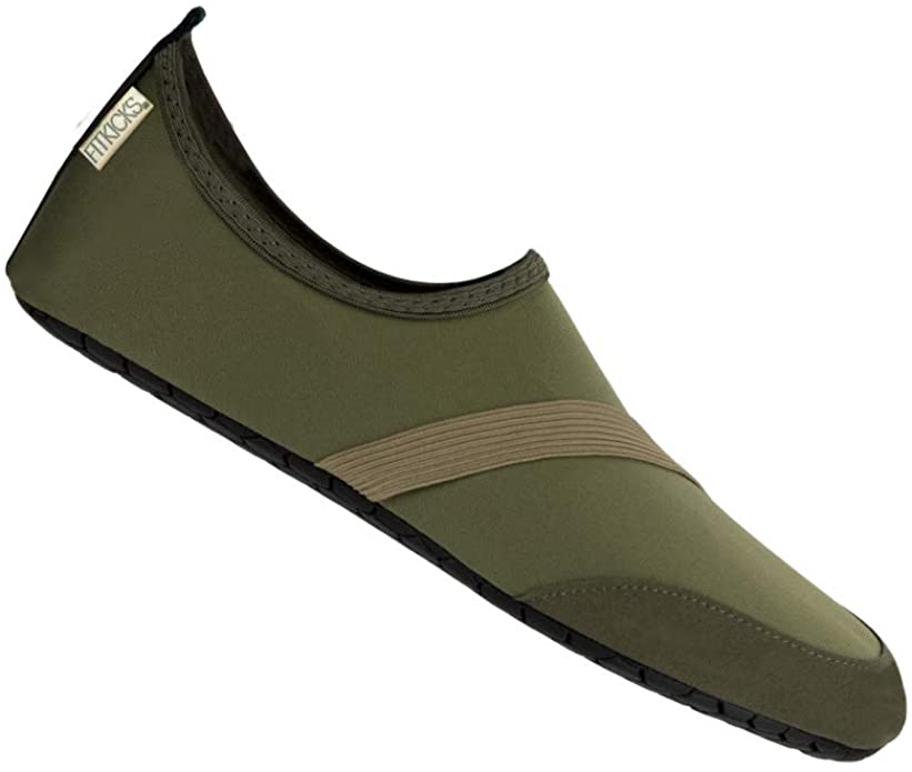 Original Mens Edition Foldable Active Lifestyle Minimalist Footwear Barefoot Yoga Water Shoes, Green - Small
