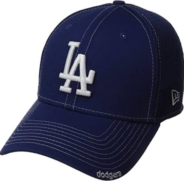 New Era 10059487-SM MLB Los Angeles Dodgers Neo Fitted Baseball Cap, Royal - Small & Medium